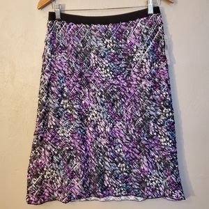GNW Asymmetrical Eyelash Ruffle Skirt Purple M